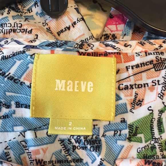 Anthropologie Maeve Cartography button down - Picture 7 of 7